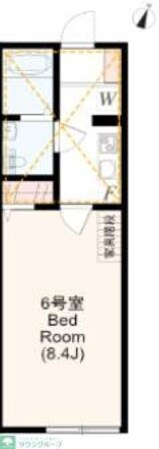 アザーレ・ナッジ読売ランド前の物件間取画像